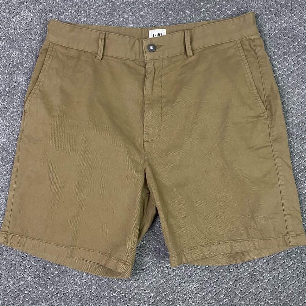 Flint and Tinder 365 Chino Shorts Men's 33 Khaki Walk Hiking Outdoors Walking